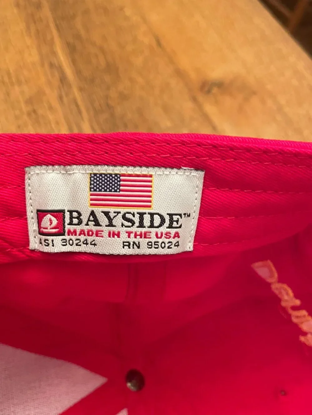 Vintage Unified Sportsmen's Club Red Hook and Loop Baseball Hat Cap made in USA